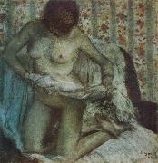 Edgar Degas After the Bath painting